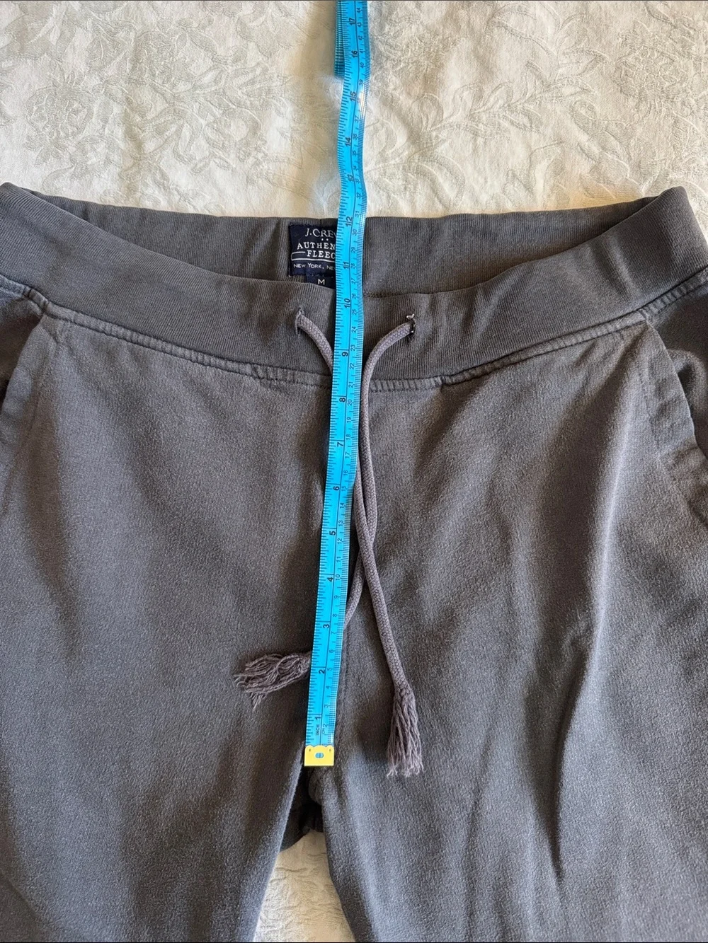 J. Crew Charcoal Gray Drawstring Authentic Fleece Sweatpants